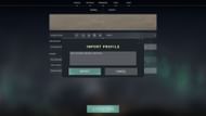'Import Profile' window in the in-game settings (Image via Riot Games)